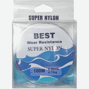 Леска прозрачная Super nylon вес: 6,73 кг 0,3 мм, 100 м