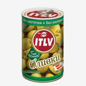 Оливки зеленые без косточки ж/б ITLV Испания 314мл, 0,314 кг