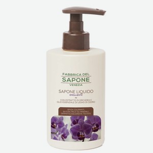Мыло жидкое смягчающее Венеция с экстрактом орхидеи и эфирным маслом кедрового дерева 300 мл ТМ FABBRICA DEL SAPONE, 0,352 кг