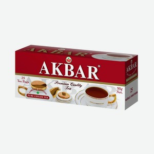 Чай черный Limited Edition 25пак 0,05 кг AKBAR