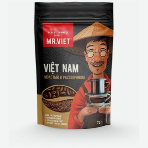 Кофе растворимый сублимированный Mr. Viet ROBUSTA/ARABICA 0,075 кг