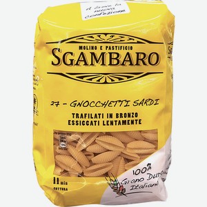 Паста твердые сорта пшеницы Gnocchetti Sardi №27 Sgambaro, 0,5 кг