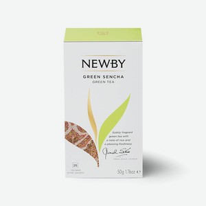 Чай зеленый Newby Зеленая Сенча 25 пакетиков Индия 0,05 кг