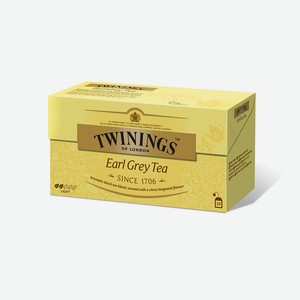 Чай пакетированный черный Эрл Грей 0,05 кг TWININGS