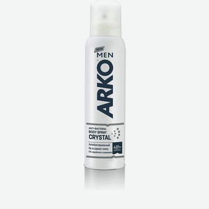 Дезодорант спрей Антибактериальный для мужчин CRYSTAL 150мл ARKO MEN, 0,133 кг