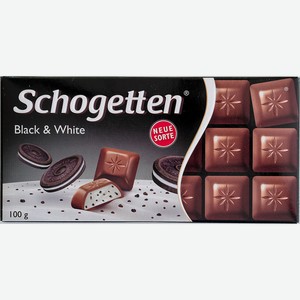 Шоколад молочный ванильный крем/печенье с какао Schogetten, 0,1 кг