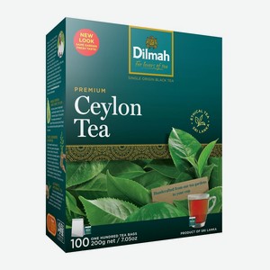 Чай Dilmah черный, в пакетиках, 100 пак. 0,2 кг