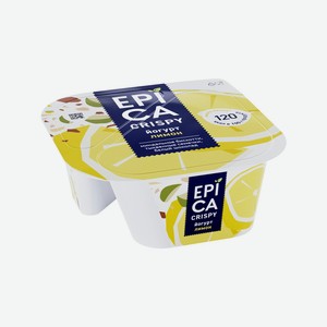 Йогурт Epica Crispy лимон 8.6%, 0,14 кг