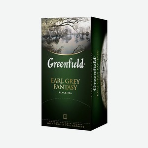 Чай Эрл Грей 25 пакетиков Greenfield, 0,05 кг