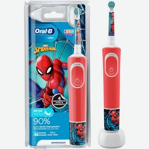 Щетка зубная Oral-B Kids Spiderman электрическая мягкая 3+ D100.413.2K
