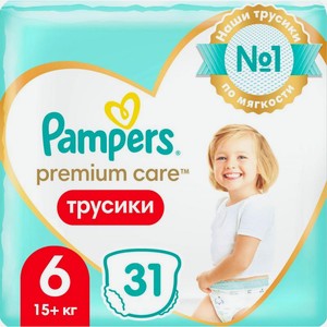 Трусики PAMPERS Premium Care 6 Extra Large 15+ 31шт