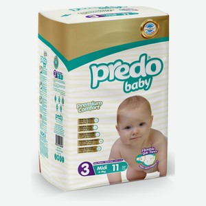 Подгузники Predo Baby №3, 11 шт