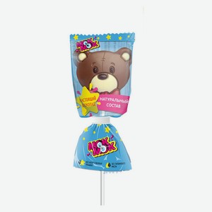 Шоколад фигурный «МОК-МОК» мишка молочный на палочке, 24 г