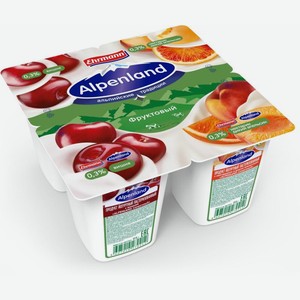 Продукт йогуртный Alpenland Вишня Нектарин Дикий апельсин 0.3% 95г