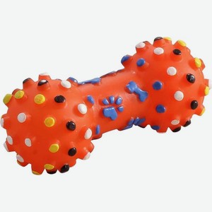 Triol игрушка из винила  Гантель с шипами  для собак 12 см