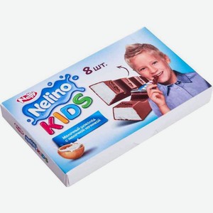 Шоколад молочный Nelly Nelino Kids с молочной начинкой, 8x12.5г