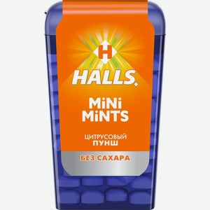 Конфеты Halls Mini Mints цитрусовый пунш без сахара