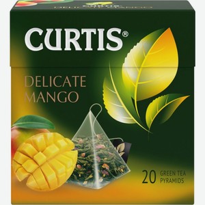 Чай зелёный Curtis Delicate с манго в пирамидках, 20 шт.