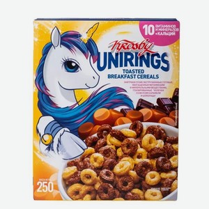 Сухой завтрак Krosby Unicorn Rings карамель и шоколад