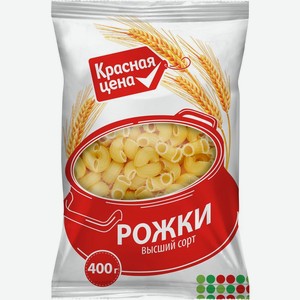 Макароны Красная цена рожки в магазине Пятёрочка - цена, где купить и ...
