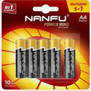 Батарейка Nanfu AA 5+1шт