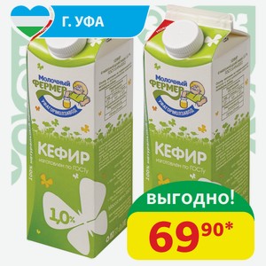 Кефир 1% Молочный Фермер 950 гр