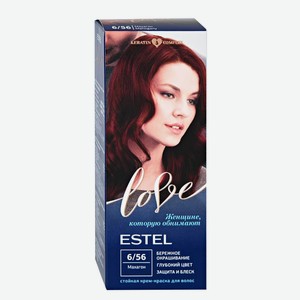 Крем-краска Estel Love для волос тон 6-56 Махагон, 100мл Россия