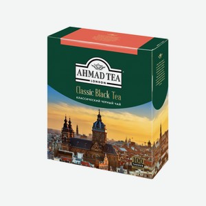Чай Ahmad Tea черный классический (2г х 100шт), 200г Россия
