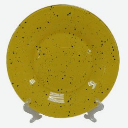 Тарелка десертная желтая, 19,6 см