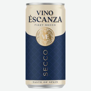 Напиток виноградосодержащий газированный Эсканза Секко 7-10% 0,2л ж/б (Окей)