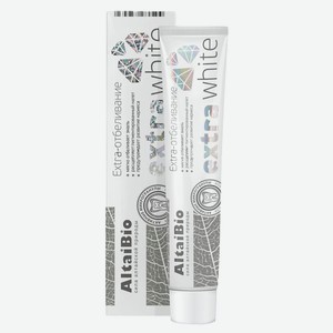 Зубная паста «Две Линии» Altaibio Extra White Экстра отбеливание с активными микрогранулами, 75 мл