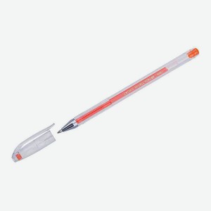 Ручка гелевая Crown Hi-Jell Color цвет пасты: оранжевый, 0,7 мм