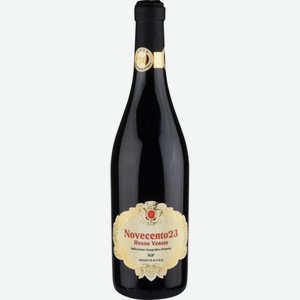 Вино Novecento23 Rosso Veneto красное полусухое 13,5 % алк., Италия, 0,75 л