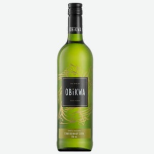 Вино Обиква Шардоне белое сухое 0,75л 13,5%