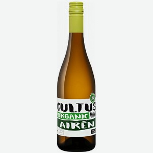 Вино Культус Органик Айрен 2020 ординарное, сортовое, белое, сухое, 0,75л. 11%