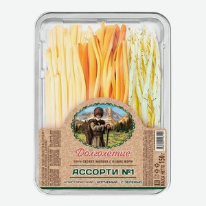 Сыр рассольный Долголетие Чечил Ассорти №1 45%, 150 г