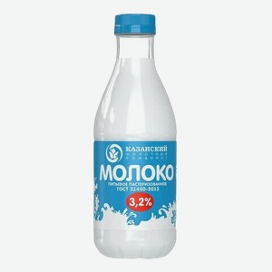 БЗМЖ Молоко  Молочная речка  3.2 % пэт 930 г Милком
