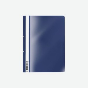 Папка-скоросшиватель с перфорацией пластиковая Erich Krause Fizzy Classic, A4, синий