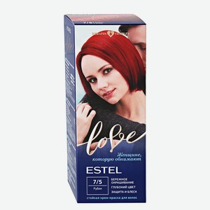 Крем-краска Estel Love для волос тон 7-5 Рубин, 100мл Россия