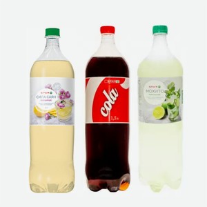 Газированный напиток SPAR Кола/Мохито/Сила Саян 1,5л