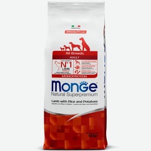 Корм сухой MONGE Dog Speciality Monoprotein All Breeds Adult ягн,рис,карт.для собак всех пор.2,5кг