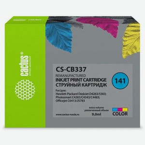 Картридж Cactus CS-CB337, №141, многоцветный / CS-CB337