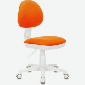 Кресло детское Бюрократ KD-3, на колесиках, ткань, оранжевый [kd-3/wh/tw-96-1]