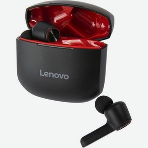 Наушники Lenovo HT78, Bluetooth, вкладыши, черный/красный [ут000023567]
