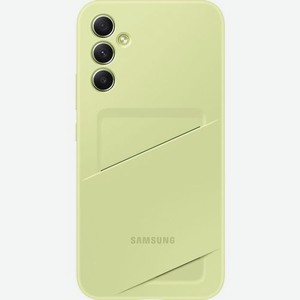 Чехол (клип-кейс) Samsung Card Slot Сase A34, для Samsung Galaxy A34, лайм [ef-oa346tgegru]