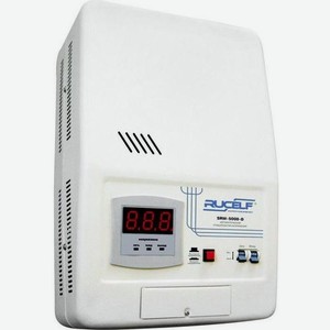 Стабилизатор напряжения RUCELF SRW-5000-D, 4кВт белый