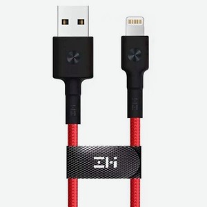 Кабель Xiaomi AL853, Lightning (m) - USB (m), 1.5м, MFI, в оплетке, 3A, красный