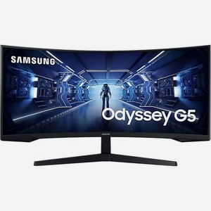 Монитор Samsung Odyssey G5 C34G55TWWI 34 , черный [lc34g55twwixci]