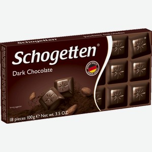 Шоколад Schogetten Dark тёмный, 100 г