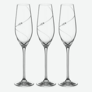 Набор бокалов для шампанского Diamante силуэт 210 мл 6 шт